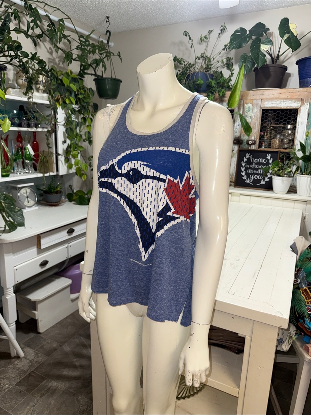 MLB Blue Jays CF Image-wear Sleeveless Graphic Women's Tank Top LG
